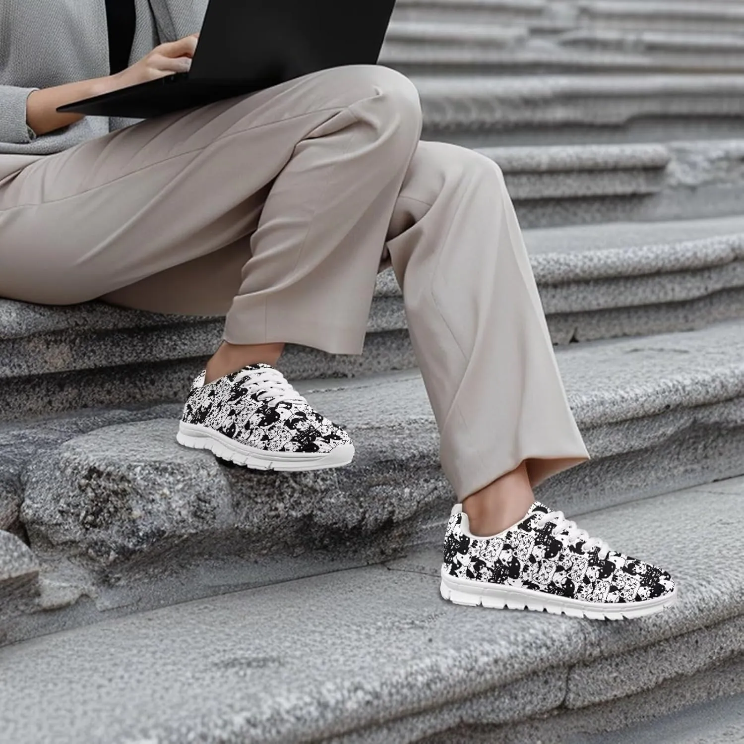 Modysero Lightweight Shoes for Womens Walking Shoes Fall Winter Outdoor Daily Tennis Sneakers for Ladies