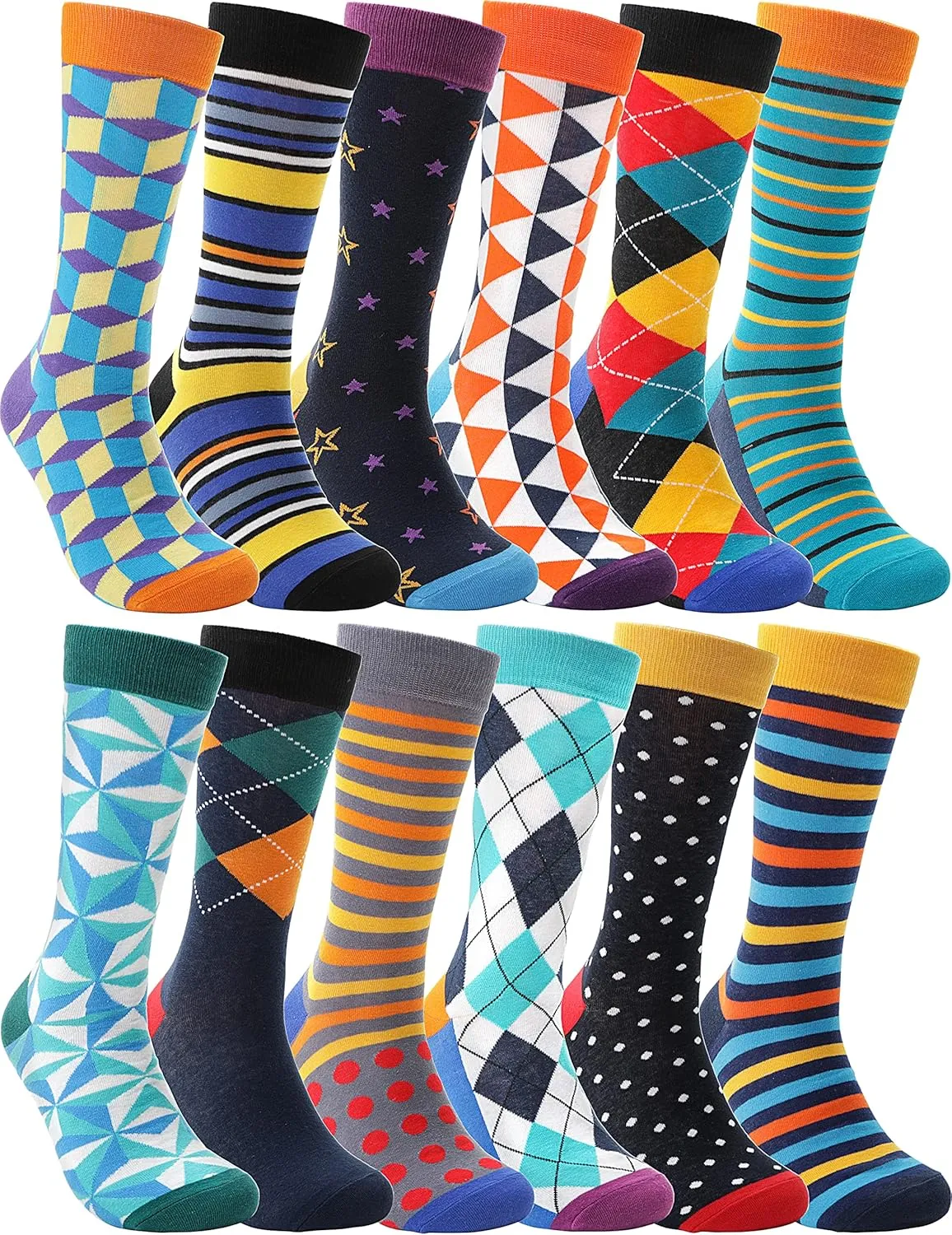 MOGGEI Funny Socks for Men Women Fun Cozy Crazy Novelty Fashion Breathable Printed Cotton Boot Socks