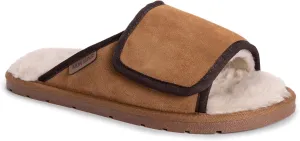 MUK LUKS Men's Leather Goods Topher Open Toe Slipper