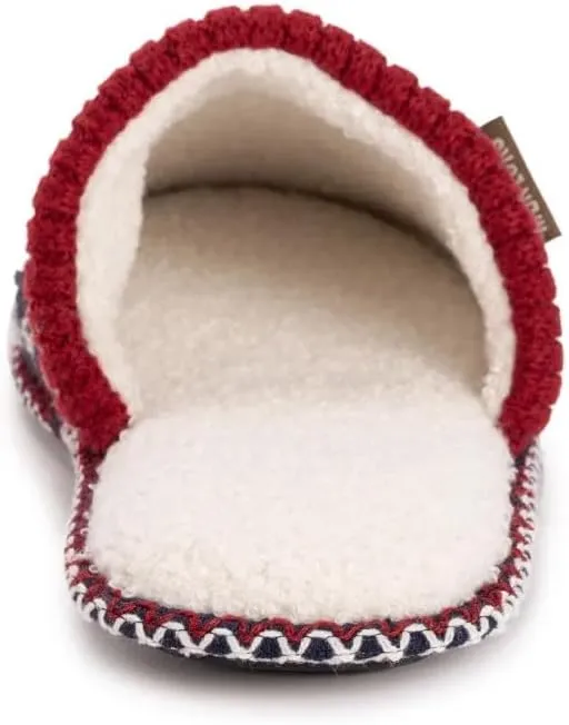 MUK LUKS Men's Rib Knit Scuff Slipper w/Matching Bottle Sweater