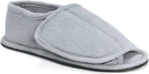 MUK LUKS Men's Terry Adjustable Open Toe Full Foot-Navy Slipper