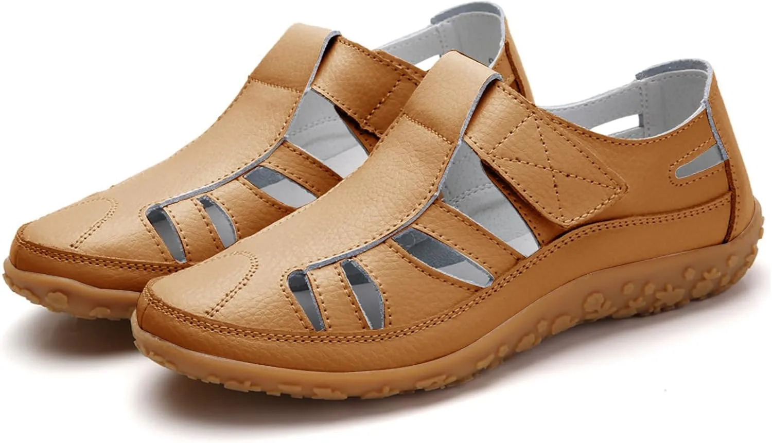 Mules for Women Wedge Sandals Comfortable Dressy Summer Closed Toe Casual Slip On Shoes with Adjustable Hook Loop Alicegana Comfort on Walking Orthopedic Low Heel Sandal Mule Slippers Clogs