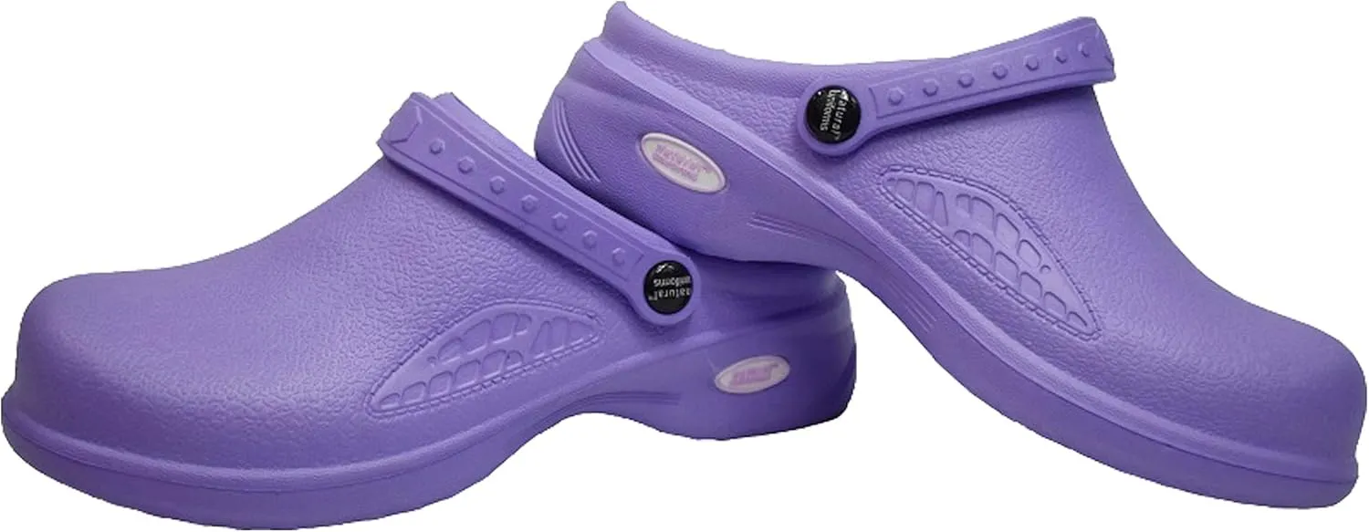 Natural Uniforms Ultralite Women's Clogs with Strap, Nursing Medical Work Mule
