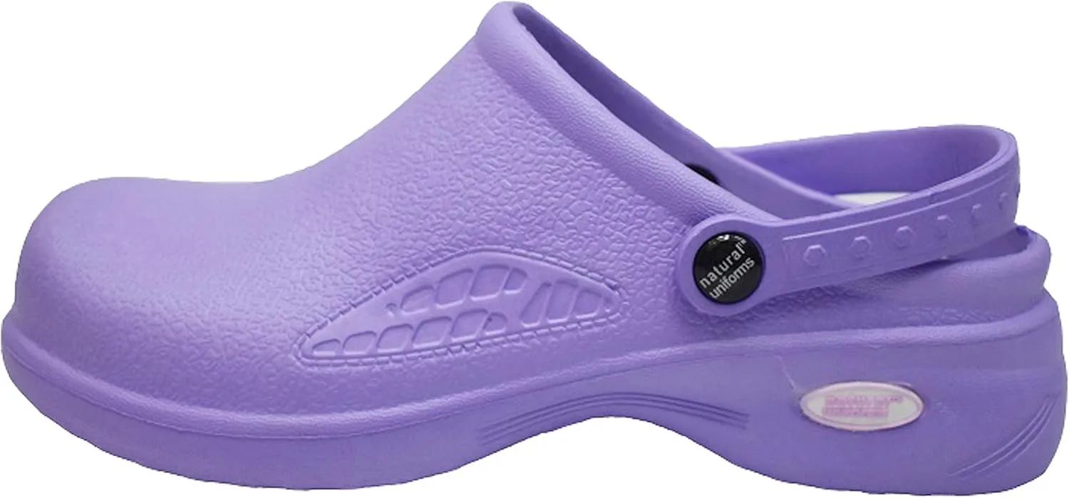 Natural Uniforms Ultralite Women's Clogs with Strap, Nursing Medical Work Mule