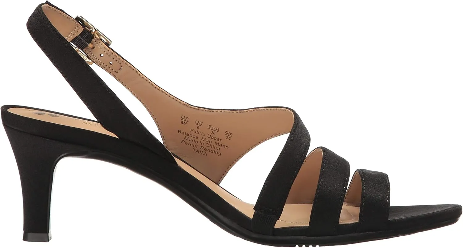 Naturalizer Women's Taimi Strappy Mid Heel Slingback Dress Sandal