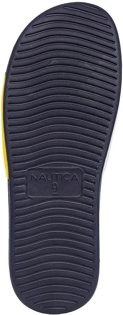 Nautica Men's Athletic Slide Sandal, Adjustable Straps, Comfort Slip-On (Regular & Wide Widths)