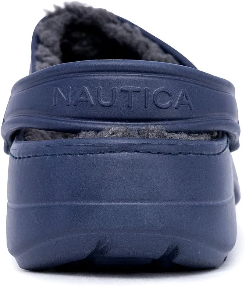 Nautica Men's Clogs - Athletic Sports Sandal - Slip-On with Adjustable Back Strap - (Water Shoes/Fuzzy Slippers) River Edge