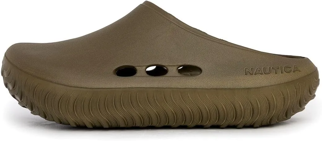 Nautica Men's Clogs - Athletic Sports Sandal - Slip-On with Adjustable Back Strap - (Water Shoes/Fuzzy Slippers) River Edge
