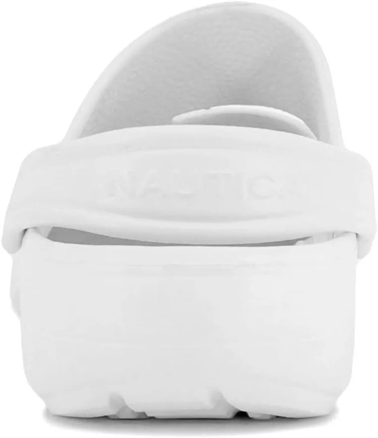 Nautica Women's Clogs - Athletic Sports Sandal - Water Shoes Slip-On with Adjustable Back Strap - Beach Sports Shoe - River Edge