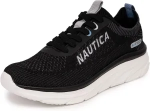 Nautica Women's Fashion Sneaker Lace-Up Running Shoe Casual Max Cushioning Walking Tennis Sneaker
