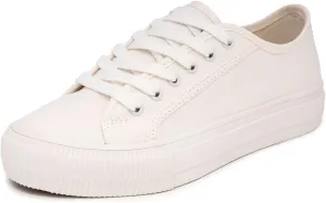 Nautica Women’s Lace-Up Fashion Sneakers – Low-Top Casual Walking & Tennis Shoes with Platform or Regular Heel