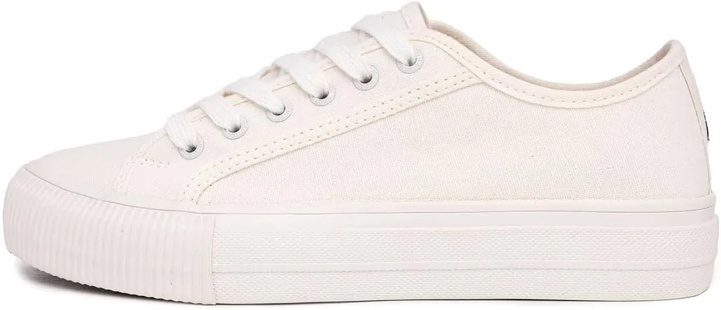 Nautica Women’s Lace-Up Fashion Sneakers – Low-Top Casual Walking & Tennis Shoes with Platform or Regular Heel