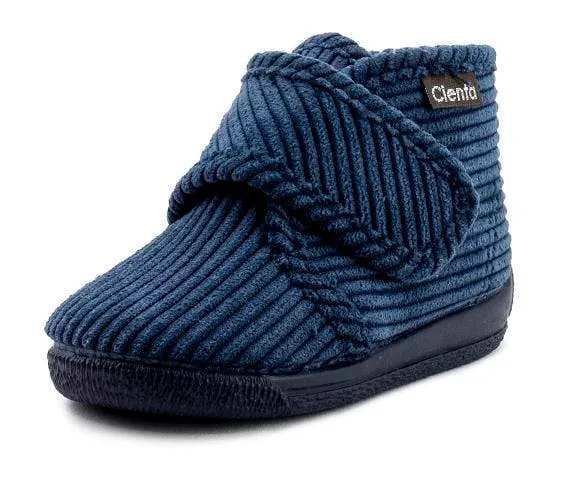 Navy Corduroy Slipper