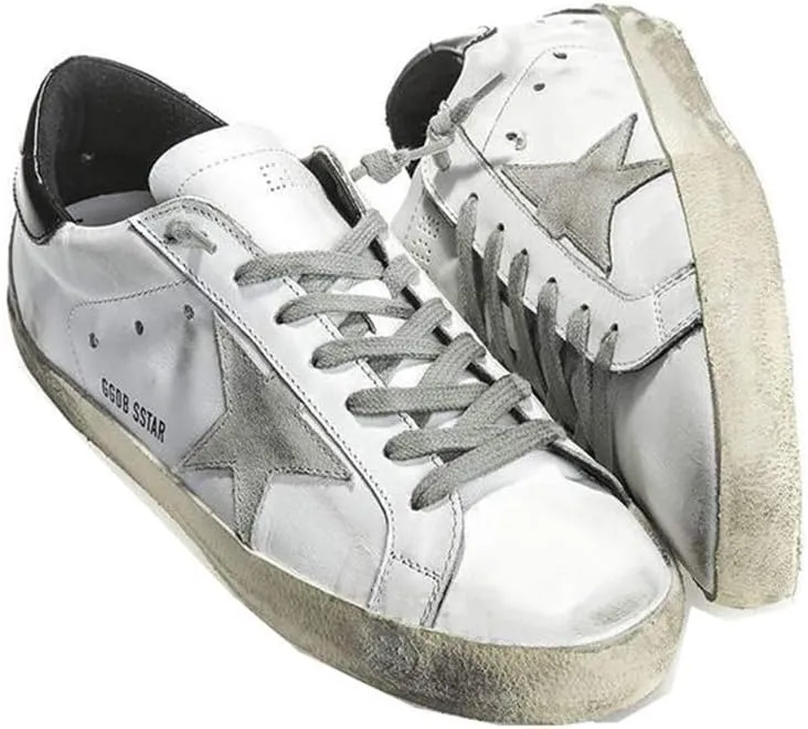 nesho Women's Trainers Sneakers Non-Slip Leather Casual Shoes Low Top Slide