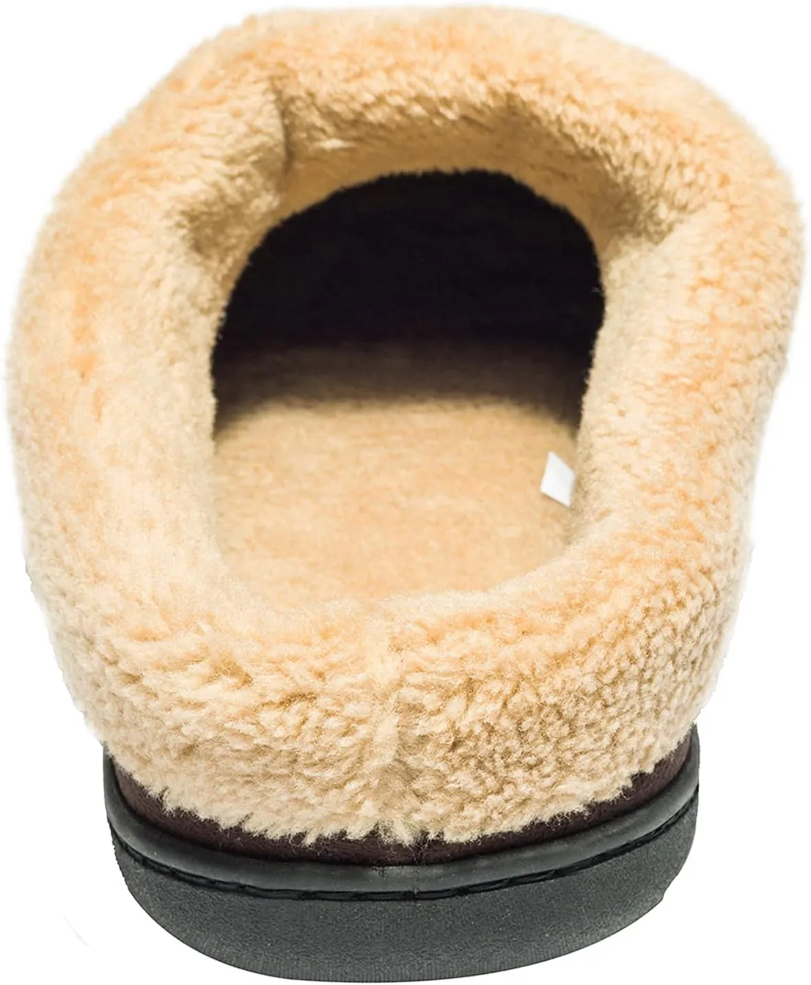 NewDenBer Men's Warm Memory Foam Slippers Suede Plush Fleece Lined Slip on Indoor Outdoor Clog House Shoes
