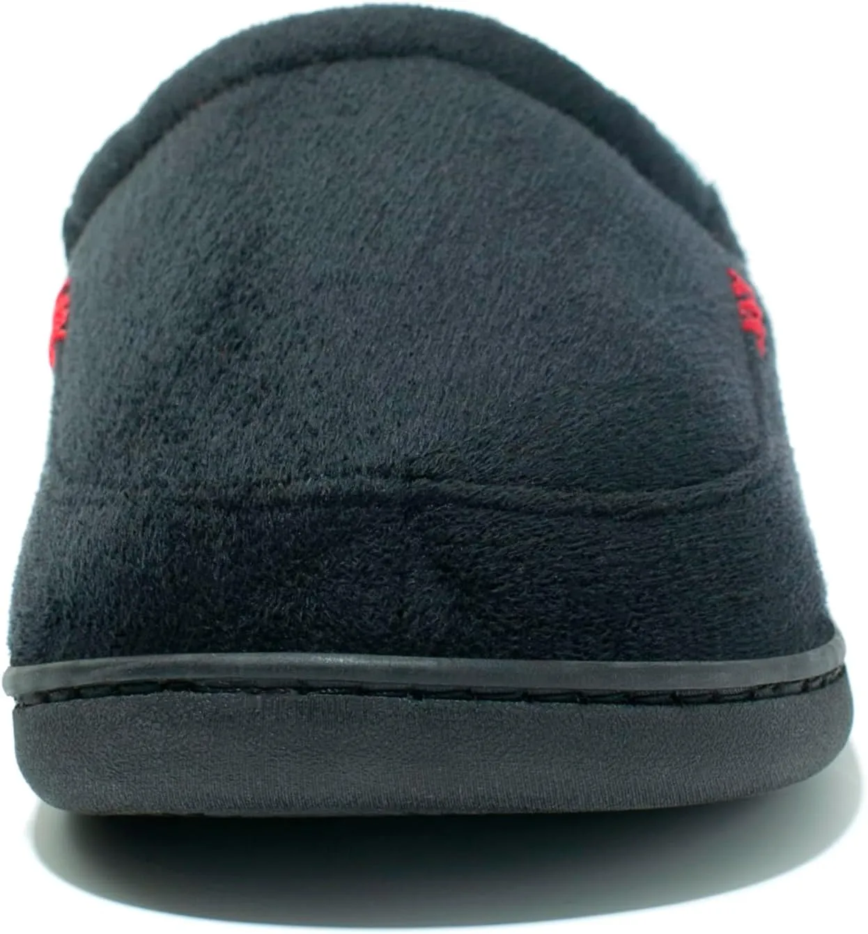 NewDenBer Men's Warm Memory Foam Suede Plush Fleece Lined Slip on Indoor Outdoor Clog House Slippers