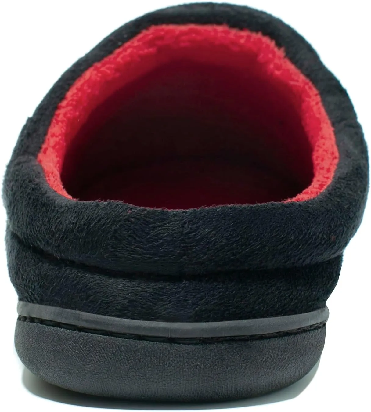 NewDenBer Men's Warm Memory Foam Suede Plush Fleece Lined Slip on Indoor Outdoor Clog House Slippers