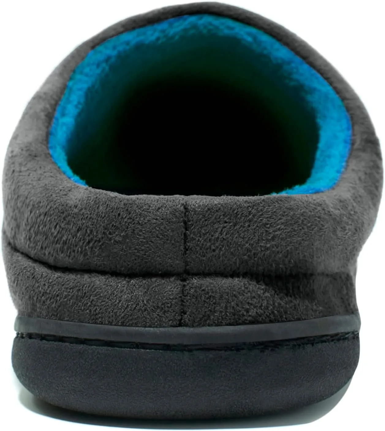 NewDenBer Men's Warm Memory Foam Suede Plush Fleece Lined Slip on Indoor Outdoor Clog House Slippers