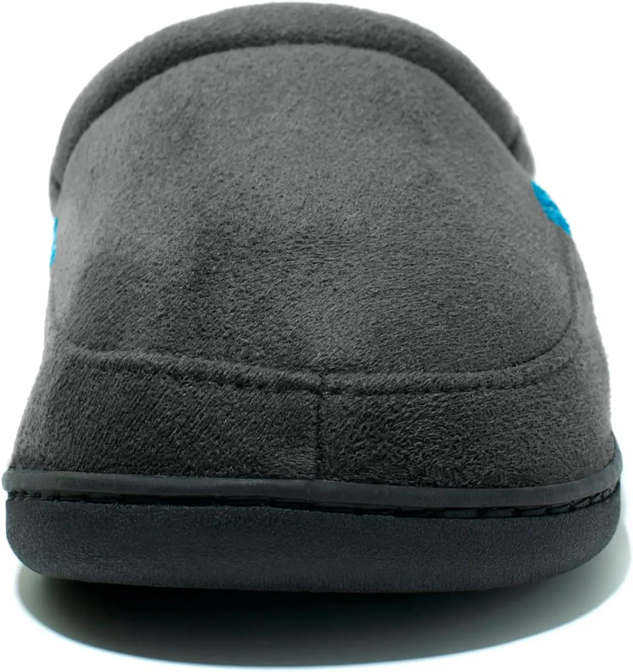 NewDenBer Men's Warm Memory Foam Suede Plush Fleece Lined Slip on Indoor Outdoor Clog House Slippers