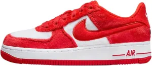 Nike Air Force 1 Big Kids' Shoes (FZ3552-612, Fire Red/White/Pink Foam/Light Crimson) Size 5.5