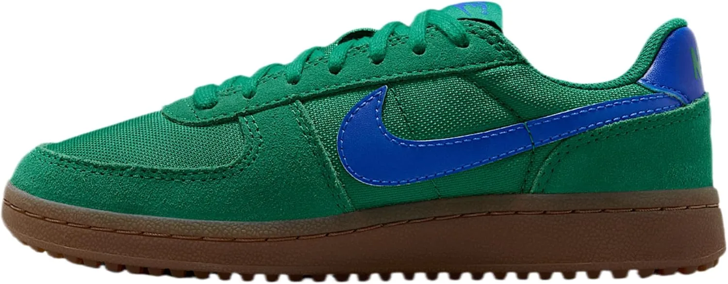 Nike Field General Big Kids' Shoes (IF0465-302, Malachite/Gum Medium Brown/Hyper Royal)