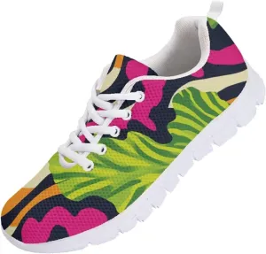Novelty Walking Shoe Plus Size Lace Up Shoes for Women Daily Lightweight Outdoor Sneaker Soft Womens Tennis Sneakers