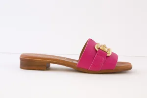OH MY SANDALS - 5164 FLAT MULE - FUSCHIA
