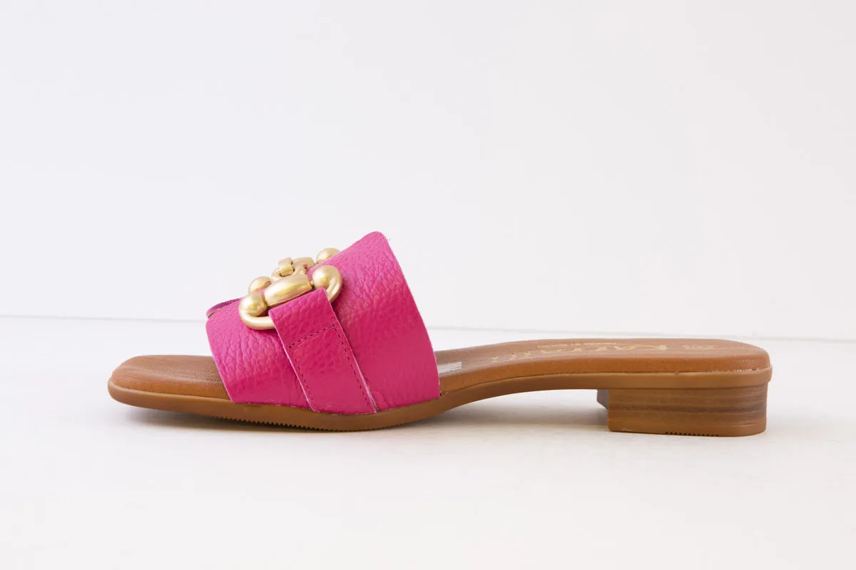 OH MY SANDALS - 5164 FLAT MULE - FUSCHIA