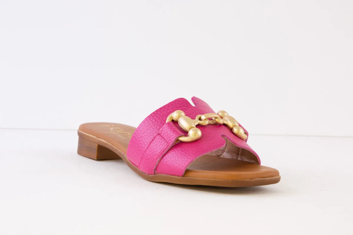 OH MY SANDALS - 5164 FLAT MULE - FUSCHIA
