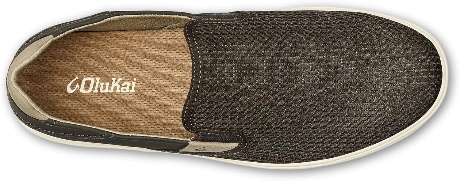 OLUKAI Lae'ahi Men's Slip On Shoes, Versatile & Casual Everyday Sneaker, Lightweight & Breathable Mesh, All-Day Wear & Comfort