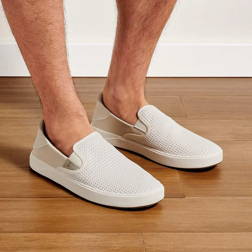 OLUKAI Lae'ahi Men's Slip On Shoes, Versatile & Casual Everyday Sneaker, Lightweight & Breathable Mesh, All-Day Wear & Comfort