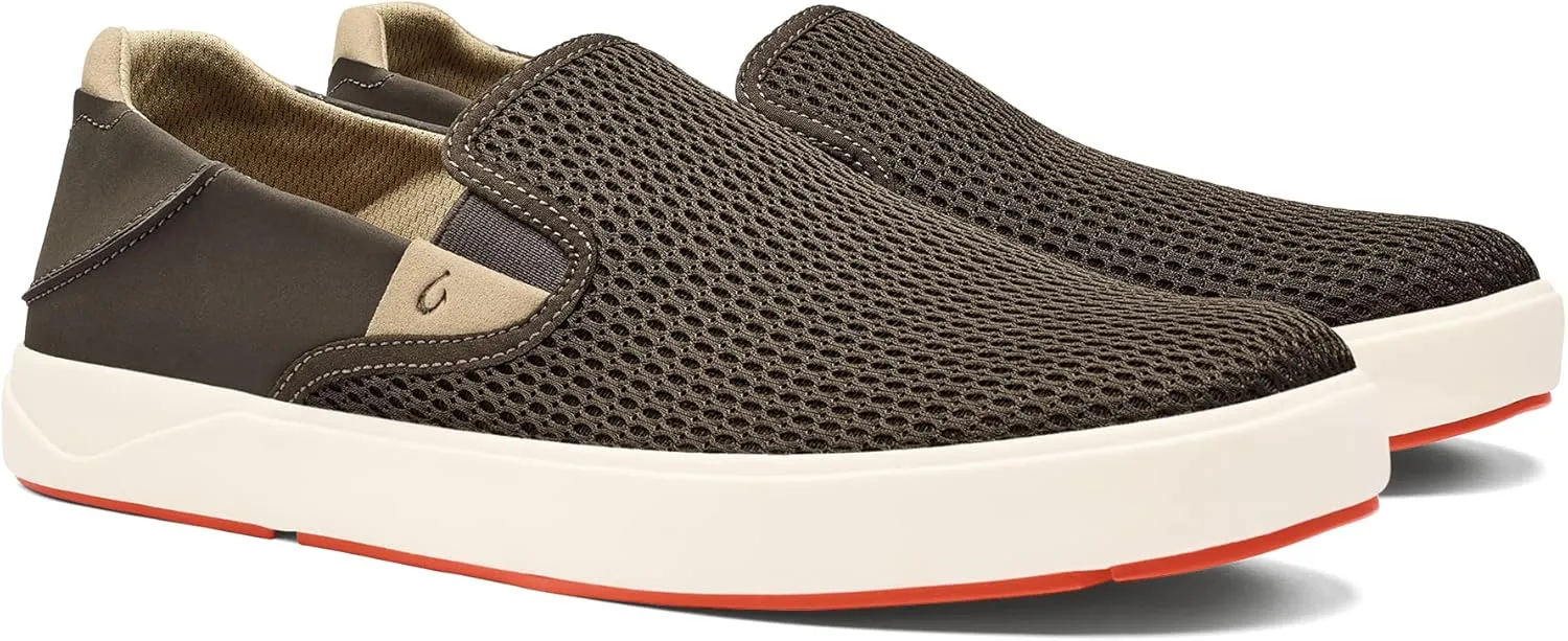 OLUKAI Lae'ahi Men's Slip On Shoes, Versatile & Casual Everyday Sneaker, Lightweight & Breathable Mesh, All-Day Wear & Comfort