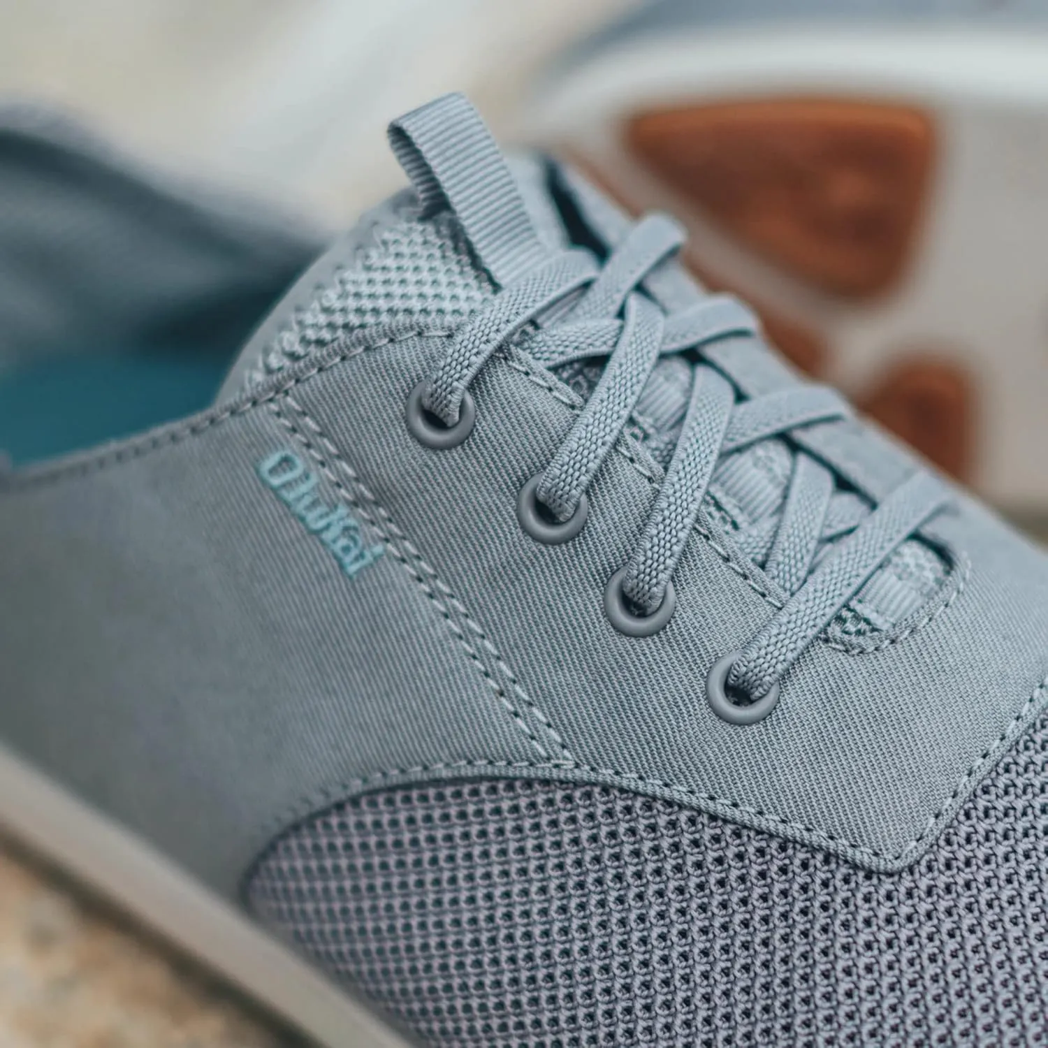 OLUKAI Nohea Moku Men's No Tie Boat Shoes, Breathable & Quick Dry Mesh, Effortless Design & Barefoot Wearability, All-Day Comfort & Support