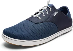 OLUKAI Nohea Moku Men's No Tie Boat Shoes, Breathable & Quick Dry Mesh, Effortless Design & Barefoot Wearability, All-Day Comfort & Support