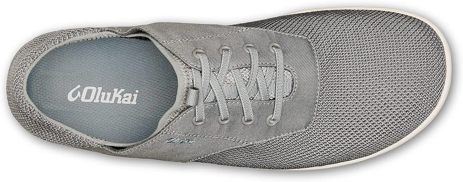OLUKAI Nohea Moku Men's No Tie Boat Shoes, Breathable & Quick Dry Mesh, Effortless Design & Barefoot Wearability, All-Day Comfort & Support