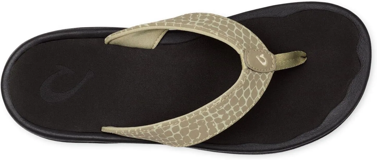 OluKai Ohana Pa'i Women's Beach Sandals, Quick-Dry Jersey Knit Lining, Water Resistant & Comfortable Fit, Wet Grip Soles & Compression Molded Smooth Footbed
