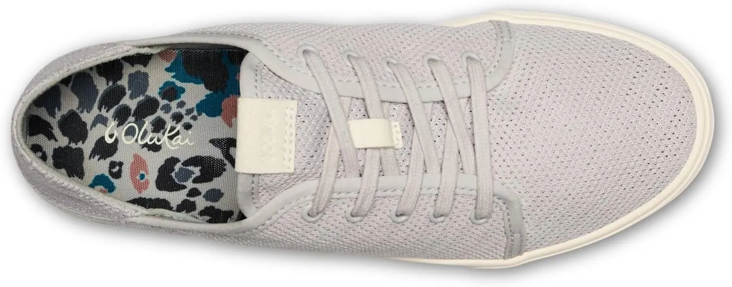 OLUKAI Pehuea Li Women's Lace-Up Sneakers, Casual Everyday Shoes with Drop-in Heel, Lightweight & Breathable Mesh Design, All-Day Comfort & Support