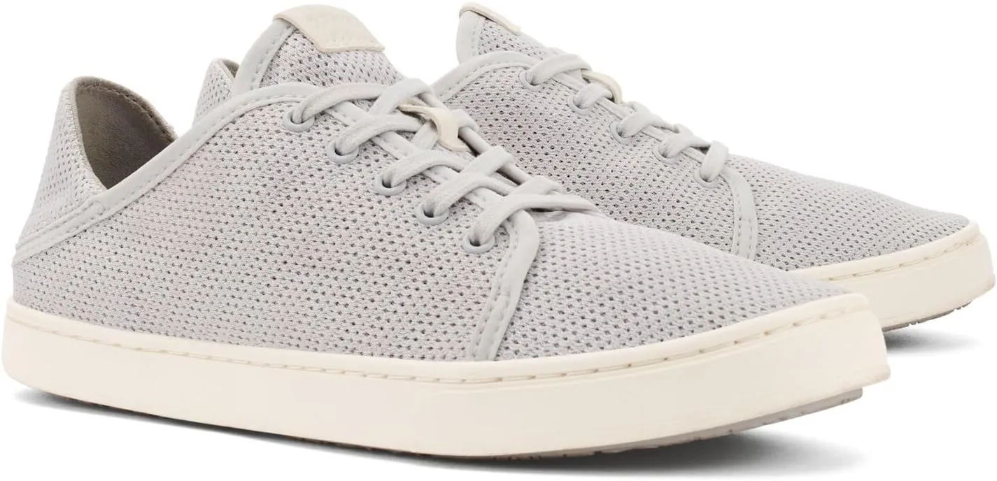 OLUKAI Pehuea Li Women's Lace-Up Sneakers, Casual Everyday Shoes with Drop-in Heel, Lightweight & Breathable Mesh Design, All-Day Comfort & Support