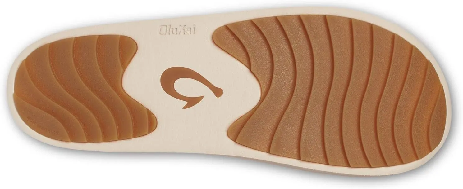 OLUKAI Pupu Mua Women's Slipper, Cozy Slip-On Shoes, Genuine Shearling & Premium Nubuck Leather