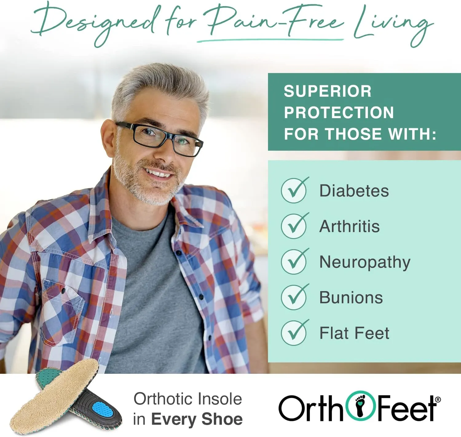 Orthofeet Men's Orthopedic Clog Slipper with Arch Support Asheville