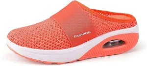 Orthopedic Sandals for Women Arch Support Sandals Mesh Air Cushion Sandal Breathable Closed Toe Slippers
