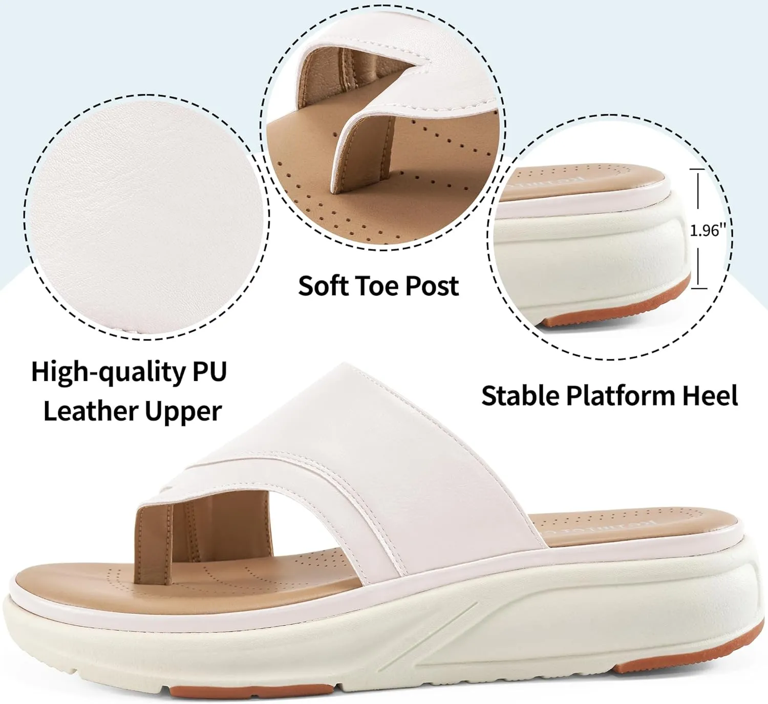 Orthopedic Sandals for Women Outdoor: Dressy Comfort Slides Womens Fashion - Casual Platform Ladies Walking Sandal