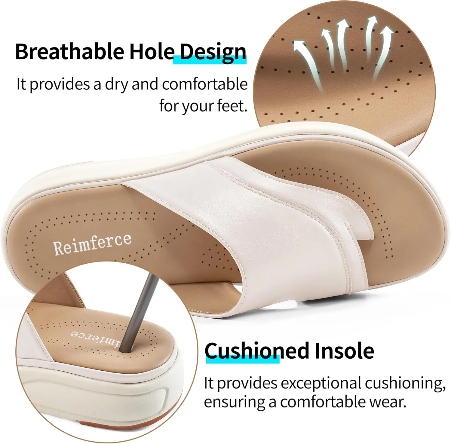 Orthopedic Sandals for Women Outdoor: Dressy Comfort Slides Womens Fashion - Casual Platform Ladies Walking Sandal