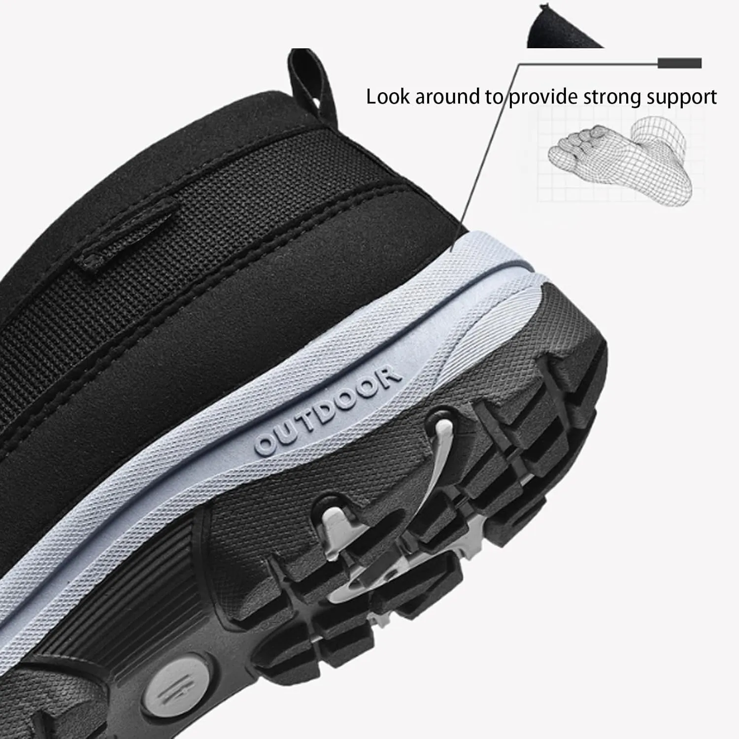 Orthopedic Shoes for Men, Zapatos Ortopédicos para Hombre,Slip On Shoes for Slip Ins Outdoor Hiking Orthopedic Shoes Breathable Walking Loafers