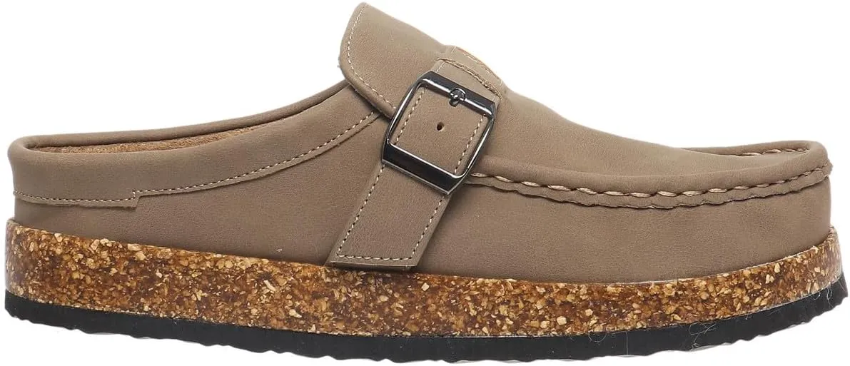 OUTWOODS Women Clogs Mules for Women Cork Footbed Sandals Shoes with Arch Support