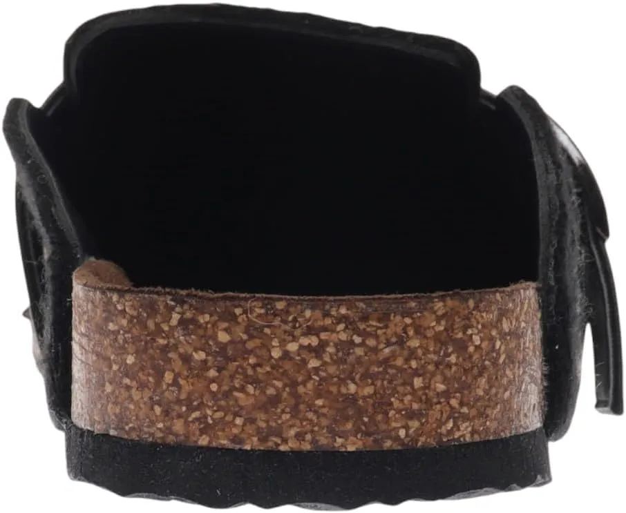 OUTWOODS Women Closed Toe Mules Slip-On Buckle Clog with Cork Footbed Slide Shoes