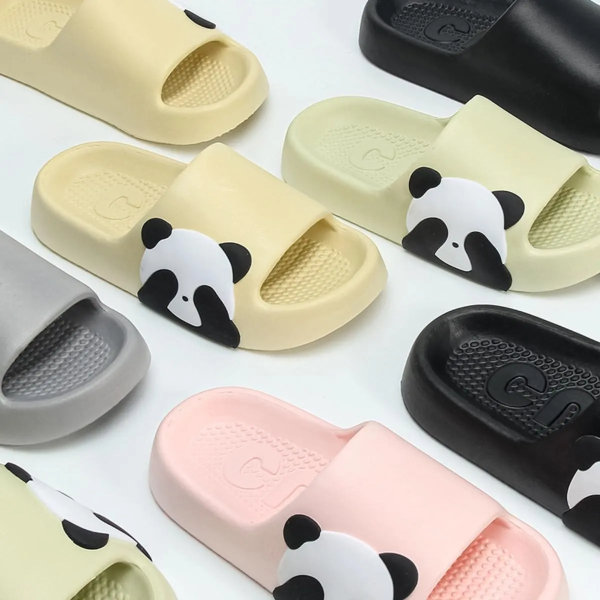 Panda Cartoon Slippers - Cute Panda Slides for Women & Men, Indoor/Outdoor Multipurpose Slippers, Open Toe, Couches, Summer & Bathroom Shower Use