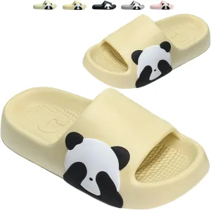 Panda Cartoon Slippers - Cute Panda Slides for Women & Men, Indoor/Outdoor Multipurpose Slippers, Open Toe, Couches, Summer & Bathroom Shower Use