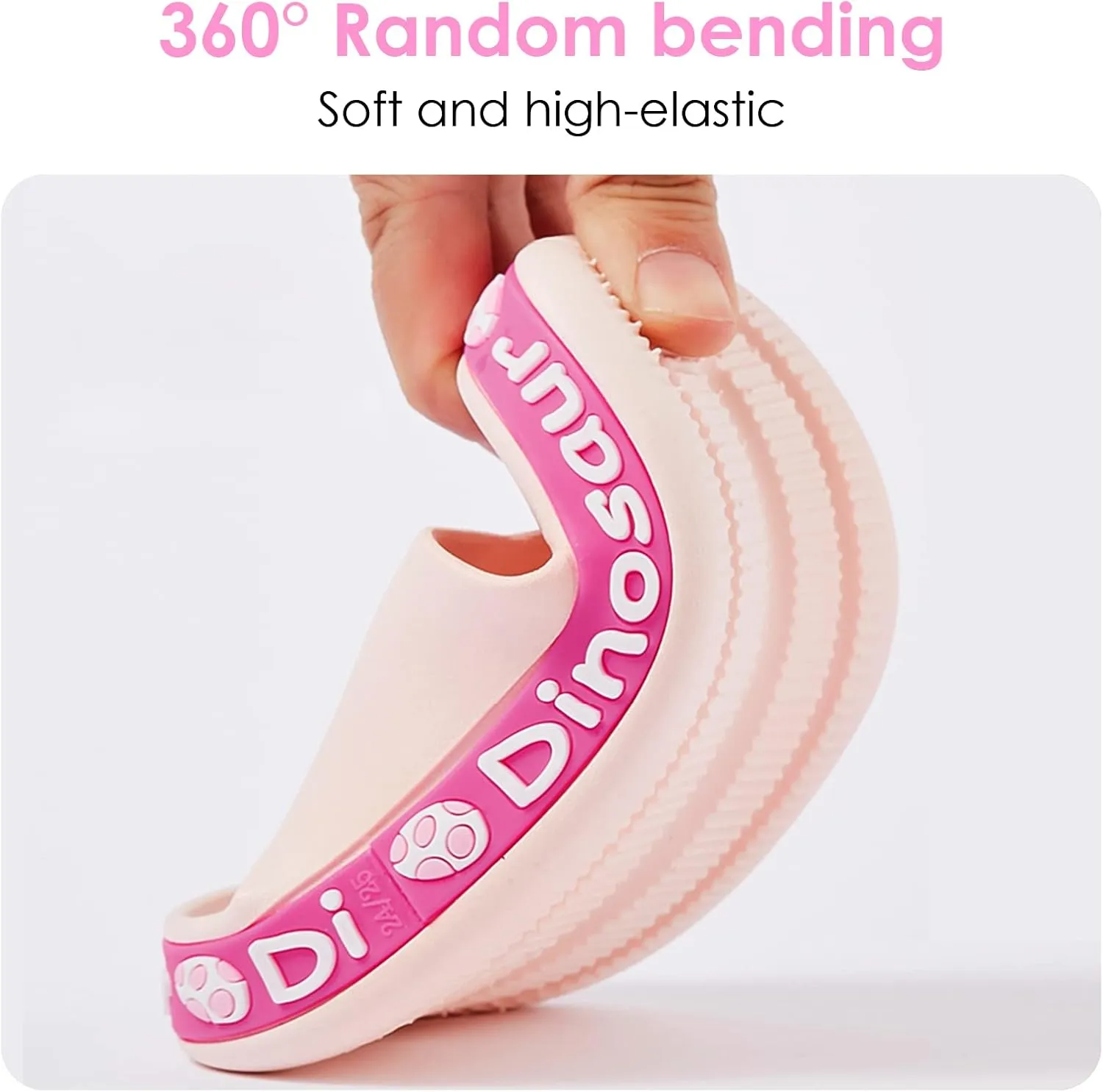 Panegy Boys Girls Shower Slides Cute Dinosaur Print Slides Sandals Non-Slip Summer Beach Slippers Sandals