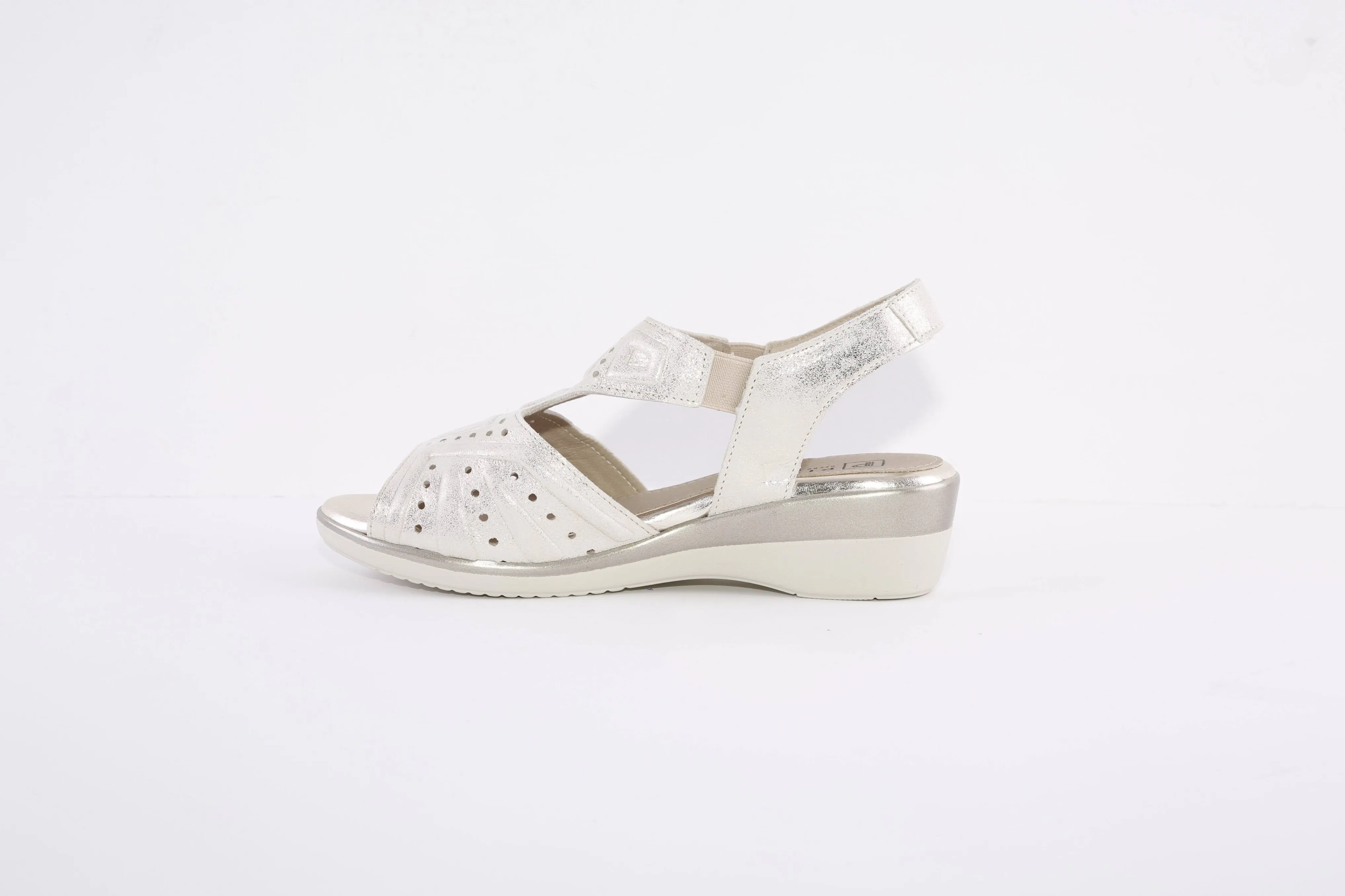 PITILLOS - 1315 MEDIUM WEDGE COMFORT SANDAL - GOLD